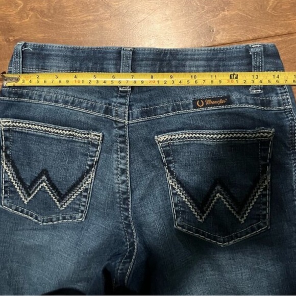 Wrangler Willow Women's Flare Jeans in Deep Blue - Picture 5 of 6